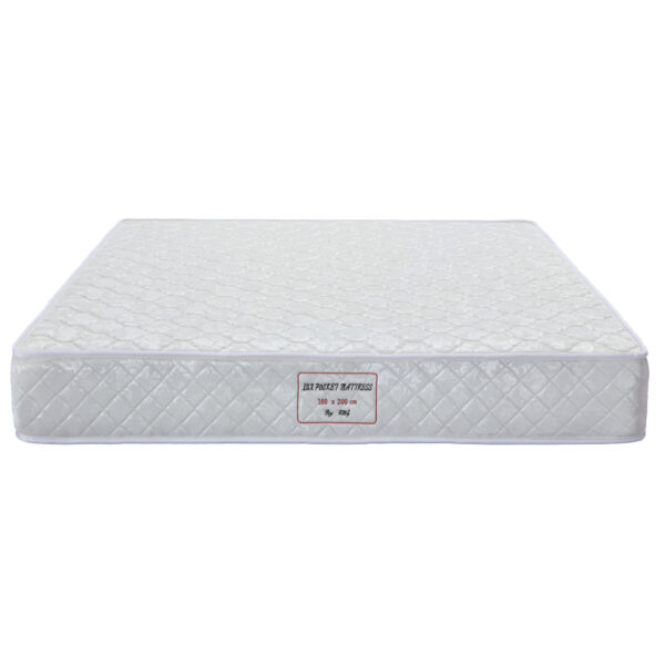 Vedrumadrats valge Lux Pocket 160 cm